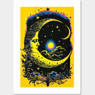 Moon & Stars 03 Posters and Art